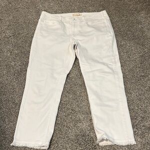 J. Jill White Ankle & Cropped Jeans